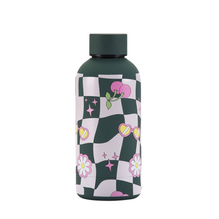 350 mL Stainless Steel Thermos Bottle with Abstract Print