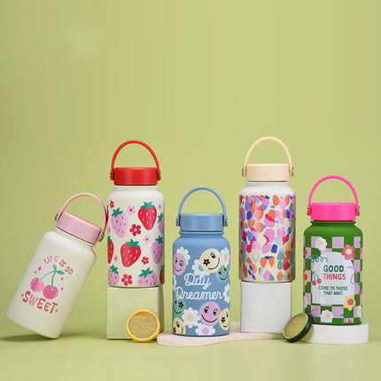 650 mL Wide-Mouth Stainless Steel Thermos Bottle