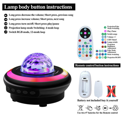 Rechargeable Planet Projection Bedside Night Light