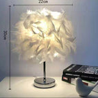 Snap switch / Special offer small size white feather