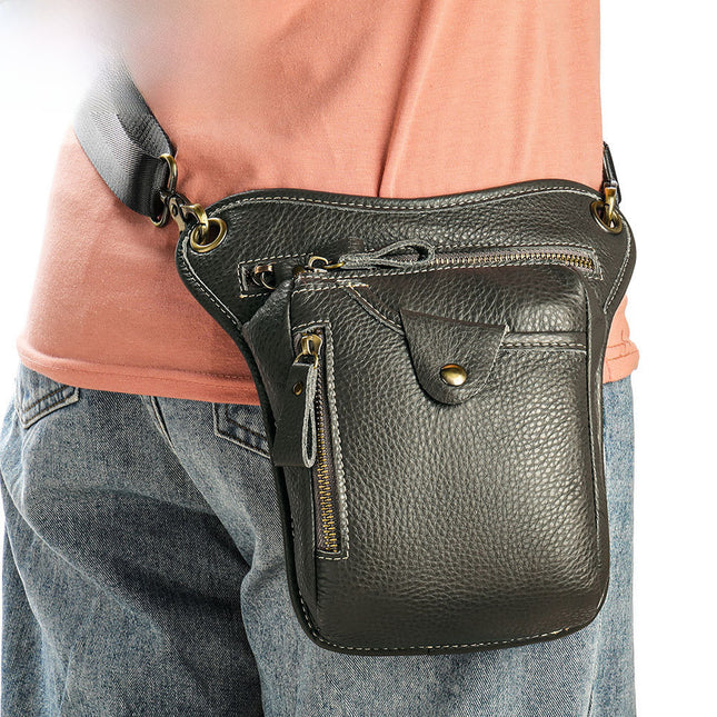 Genuine Leather Men’s Belt Bag