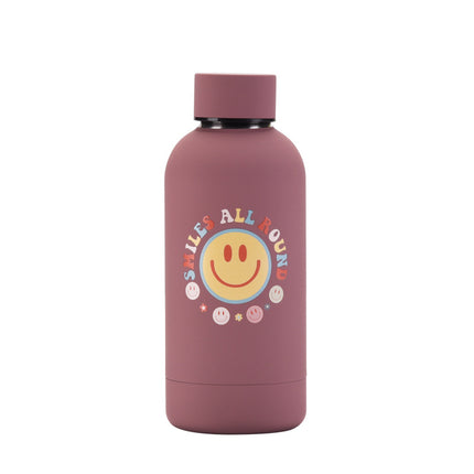 350 mL Stainless Steel Thermos Bottle with Abstract Print