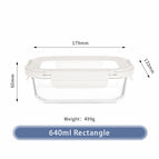Rectangular 640ml