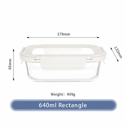 Microwaveable Glass Meal Prep Container