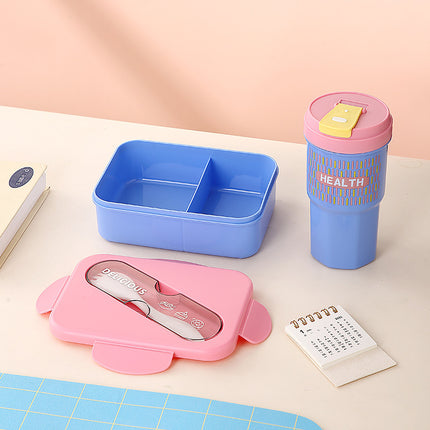 Kids Compartment Lunch Box with Water Cup