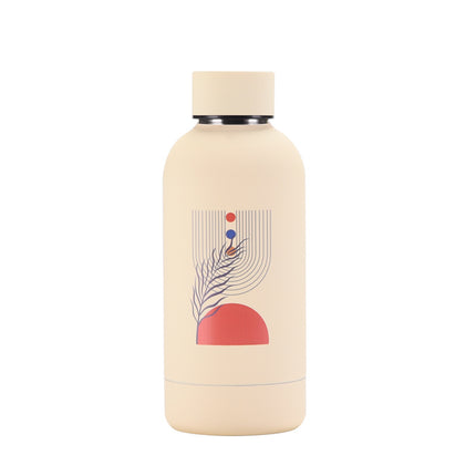350 mL Stainless Steel Thermos Bottle with Abstract Print