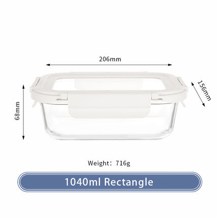 Microwaveable Glass Meal Prep Container
