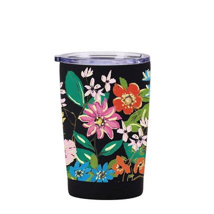 Black and White Stainless Steel Thermos Cup with Straw - 350–1000 mL