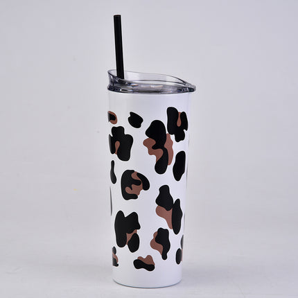 Leopard Print Stainless Steel Insulated Tumbler - 601–700 mL
