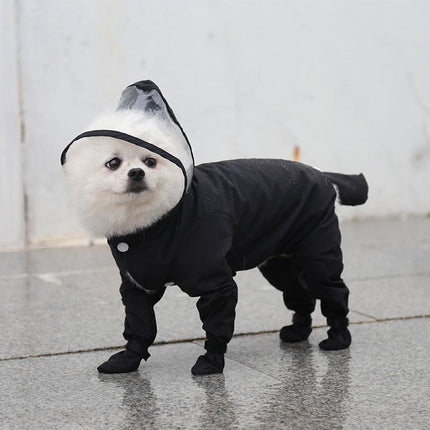 Waterproof Four-Legged Dog Raincoat