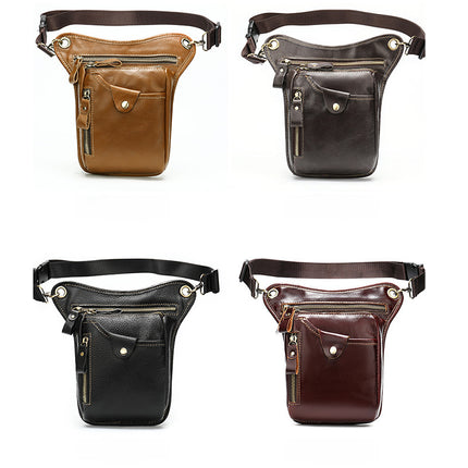 Genuine Leather Men’s Belt Bag