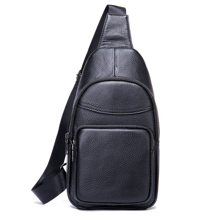 Genuine Leather Triangle Crossbody Bag