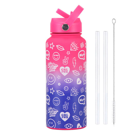 1L Stainless Steel Insulated Sports Bottle