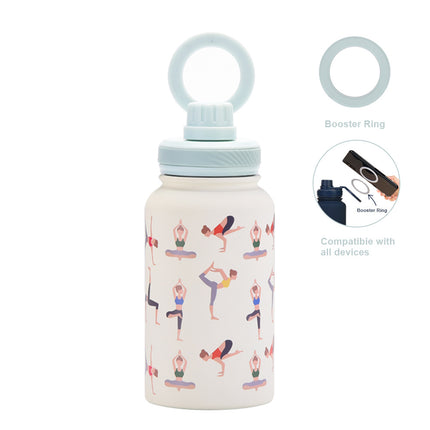 650 mL Stainless Steel Thermos Bottle with Magnetic Phone Holder