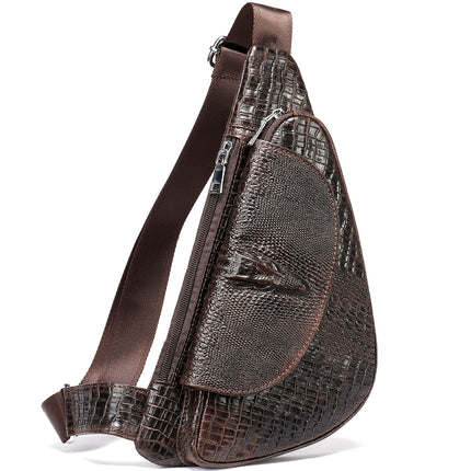 Genuine Leather Triangle Crossbody Bag