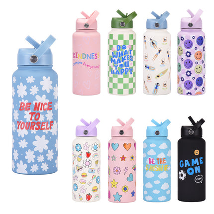 1L Stainless Steel Insulated Sports Bottle