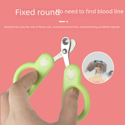 Cat Nail Scissors with Round Hole Design