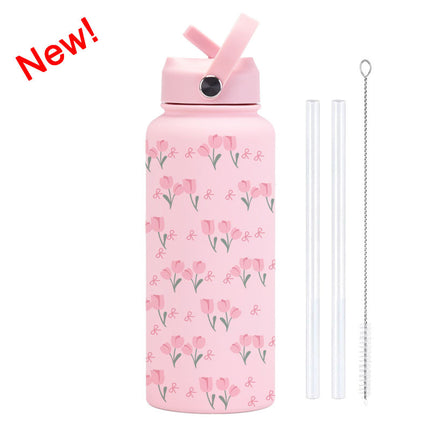 1L Stainless Steel Insulated Sports Bottle