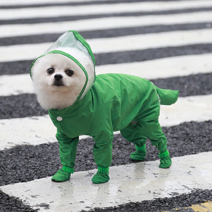 Waterproof Four-Legged Dog Raincoat