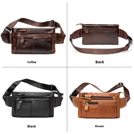 Genuine Leather Men’s Waist Bag