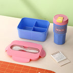6060 lunch box water cup set pink
