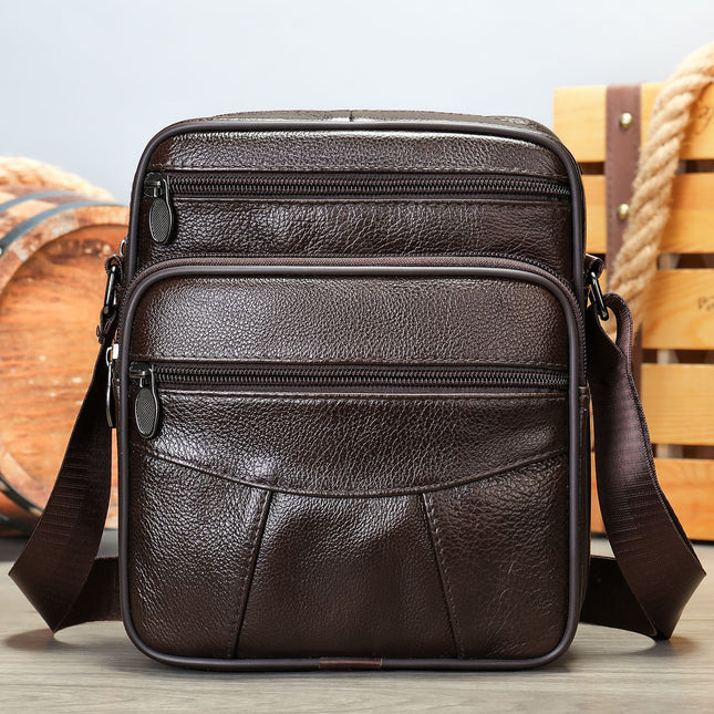 Genuine Leather Men’s Crossbody Bag