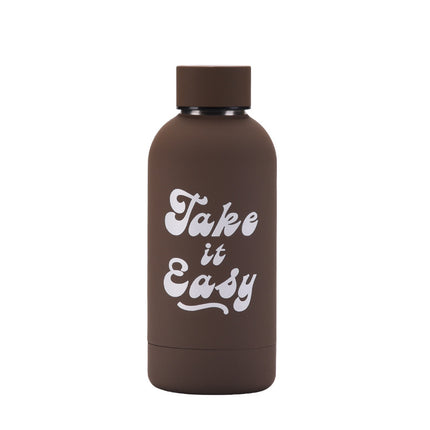 350 mL Stainless Steel Thermos Bottle with Abstract Print