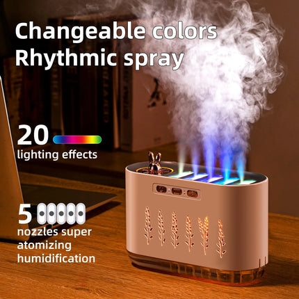 USB Aromatherapy Humidifier with Multi-Mist Outlet