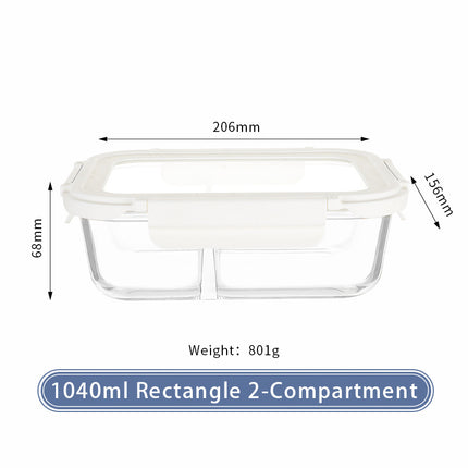 Microwaveable Glass Meal Prep Container