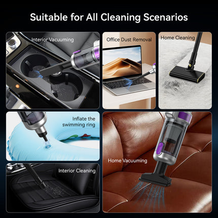 18,000Pa 10-in-1 Cordless Brushless Handheld Vacuum with Digital Display