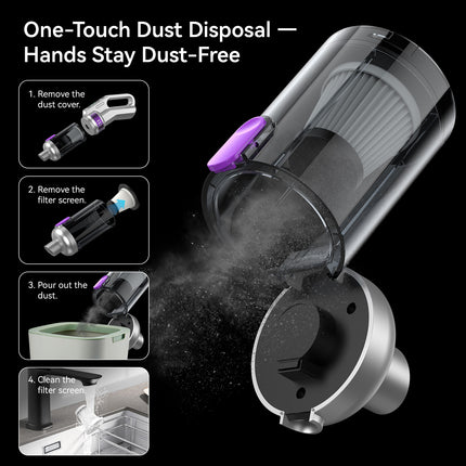 18,000Pa 10-in-1 Cordless Brushless Handheld Vacuum with Digital Display