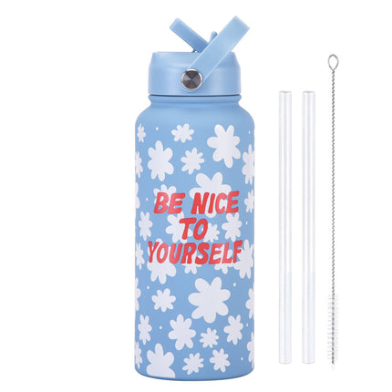 1L Stainless Steel Insulated Sports Bottle