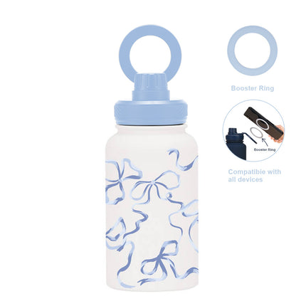 650 mL Stainless Steel Thermos Bottle with Magnetic Phone Holder