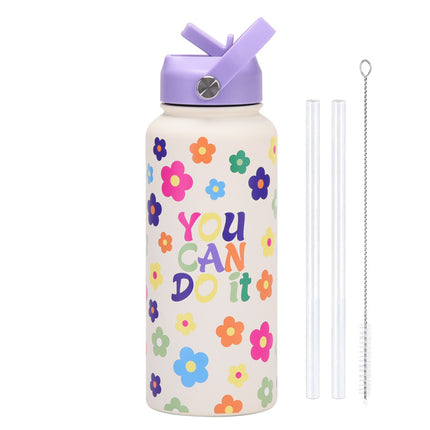1L Stainless Steel Insulated Sports Bottle