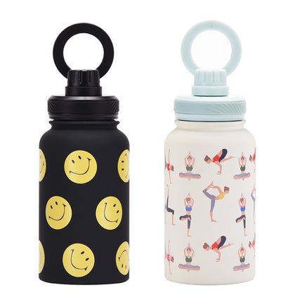 650 mL Stainless Steel Thermos Bottle with Magnetic Phone Holder