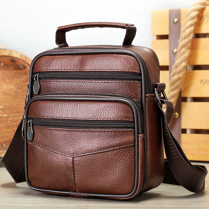 Genuine Leather Men’s Crossbody Bag