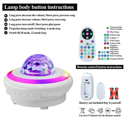 Rechargeable Planet Projection Bedside Night Light