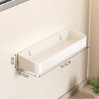 【kitchen shelf 31cm】elegant white/countertop & wall-mounted dual use