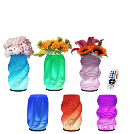 3D Printed Vase Table Lamp with Ambient Lighting