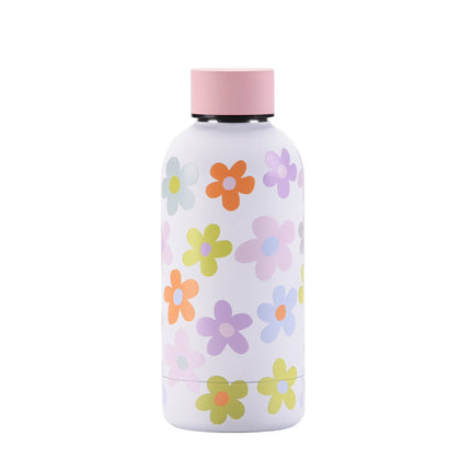 350 mL Stainless Steel Thermos Bottle with Abstract Print