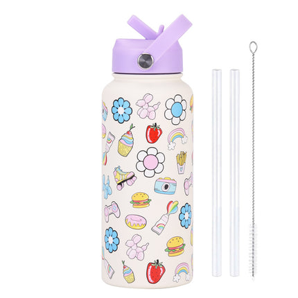 1L Stainless Steel Insulated Sports Bottle