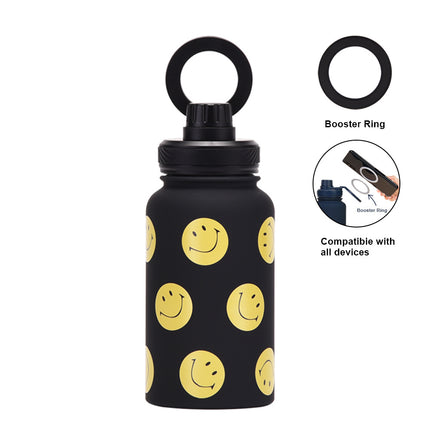 650 mL Stainless Steel Thermos Bottle with Magnetic Phone Holder