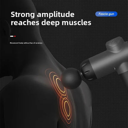 LCD Muscle Massage Gun with 4 Heads