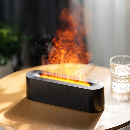 New desktop colorful simulation flame aromatherapy machine Home Hotel usb air humidifier aromatherapy machine cross-border [SAMATIFY-CLEANED target=all_text]