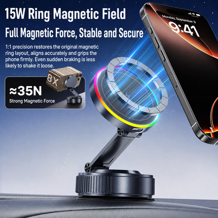 Magnetic Wireless Charging Car Phone Holder