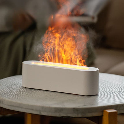 New desktop colorful simulation flame aromatherapy machine Home Hotel usb air humidifier aromatherapy machine cross-border [SAMATIFY-CLEANED target=all_text]