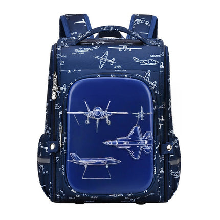 New Sesame Baby Cartoon School Bag for Primary School Students Male 1-3 Grade All-In-One Open Large Capacity Children's Bag [SAMATIFY-CLEANED Chinese-only target=outer_edges_chinese_only]