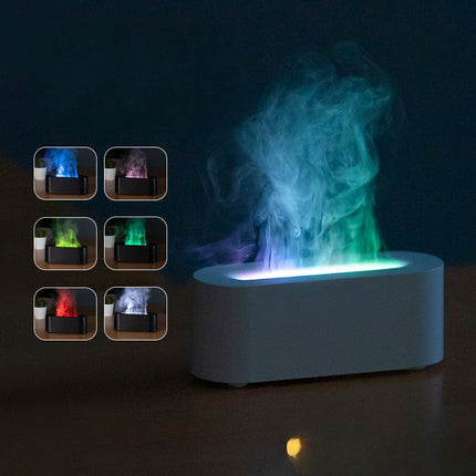 New desktop colorful simulation flame aromatherapy machine Home Hotel usb air humidifier aromatherapy machine cross-border [SAMATIFY-CLEANED target=all_text]