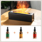 DQ711-black + three bottles of 10ml essential oil (Cologne + floral + fresh) / Plug-in model (8 languages manual)