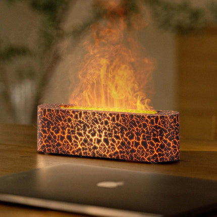 New desktop colorful simulation flame aromatherapy machine Home Hotel usb air humidifier aromatherapy machine cross-border [SAMATIFY-CLEANED target=all_text]